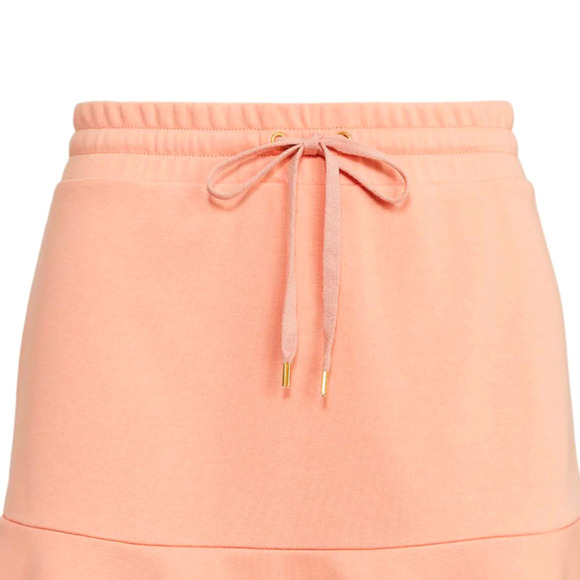 Lauren Ralph Lauren LRL NWT A-Line Drawstring Ruffle Hem Skirt Rose Tan Small - Picture 7 of 11